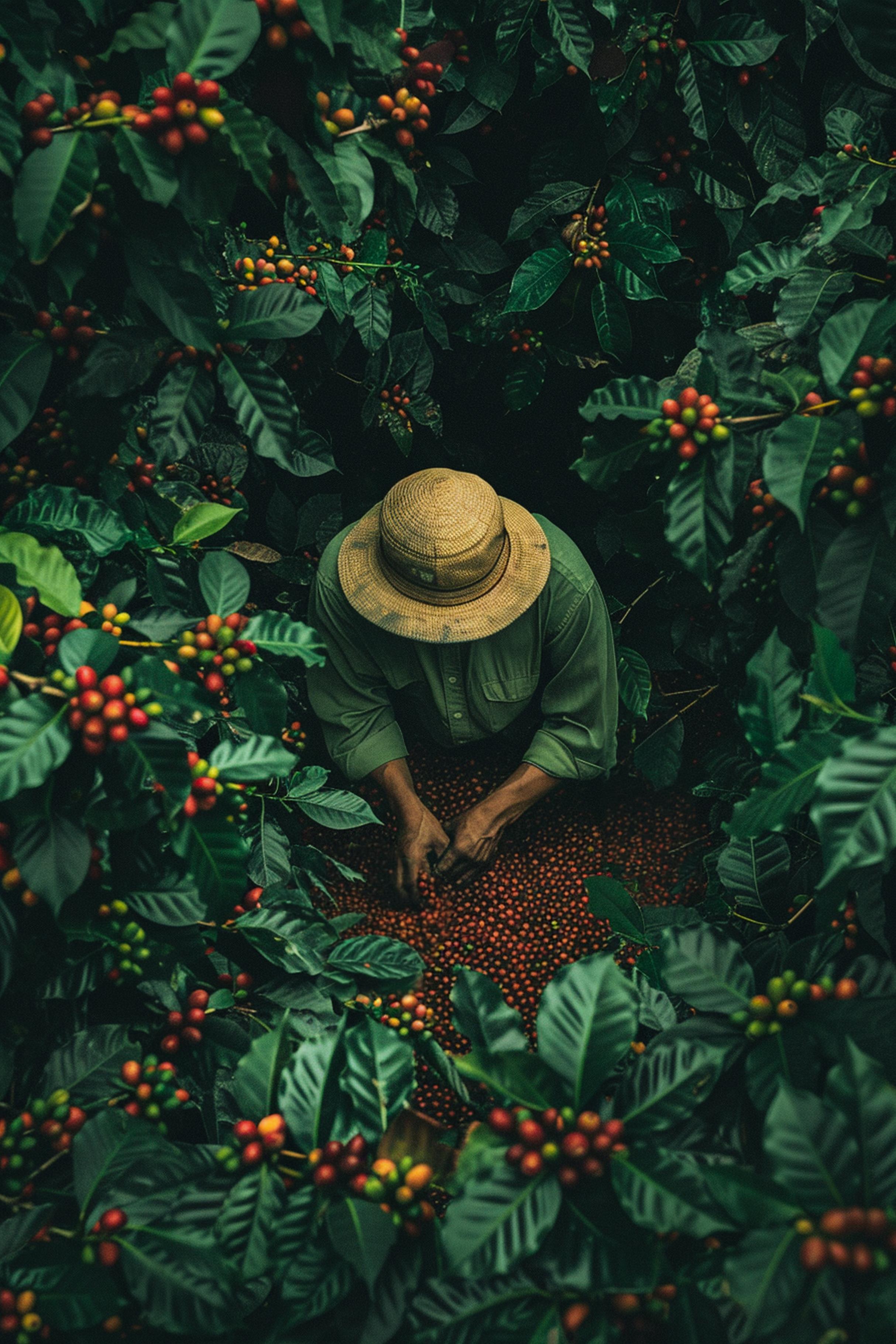 Ethiopian coffee exporter processing premium Arabica coffee beans for export